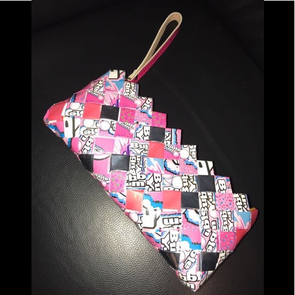Nahui Ollin Handbags - Nahui Ollin Bubble Gum Wrapper Wristlet